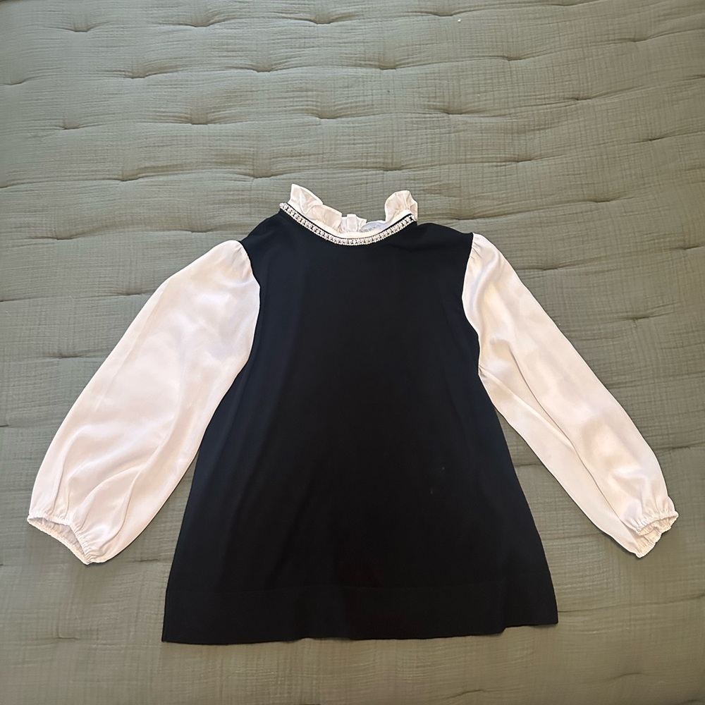 Cable & Gauge Black Knit Top